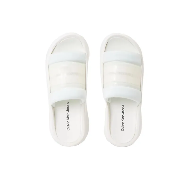 CALVIN KLEIN Slide Slippers 3.2cm Women's White-3