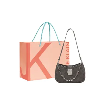 JANE KLAIN Synthetic Leather Shoulder Bag Regular Women's Black/White/Blue