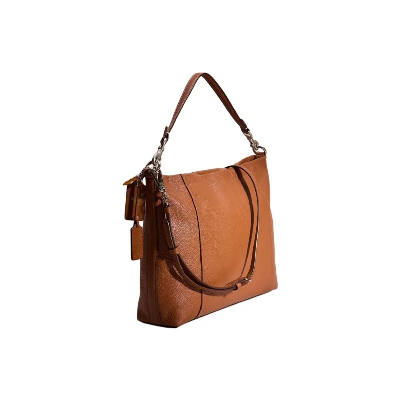 COACH Scout Polished Pebbled Leather Crossbody Bag Shoulder Bag Large Size Women's Silver Multicolor-2