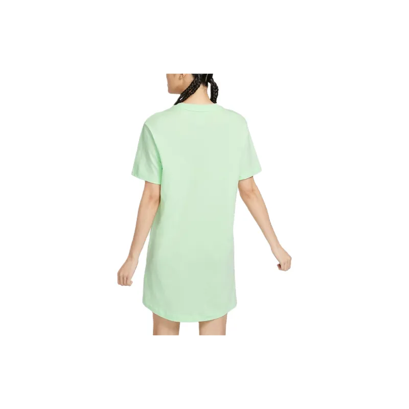 Nike Sportswear Essentials Series Short-Sleeved Dresses Women's Vapor Green-1
