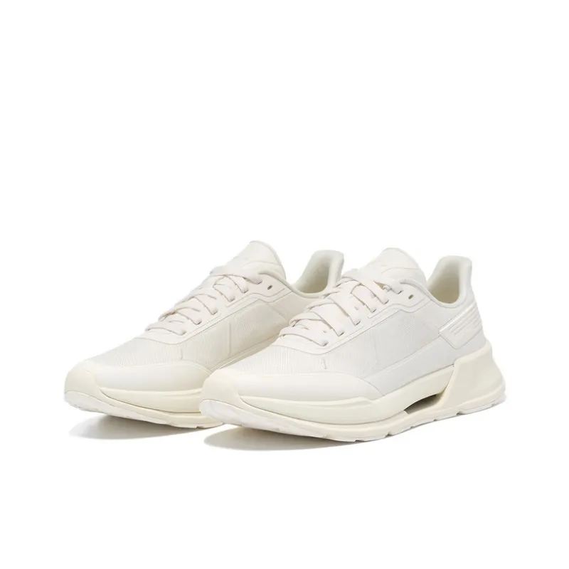 LI NING 1990 Commuter Series Diligently Pursue Low Top Casual Shoes Men's Ecru-1