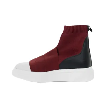 FESSURA High-Top Casual Shoes Women's Red
