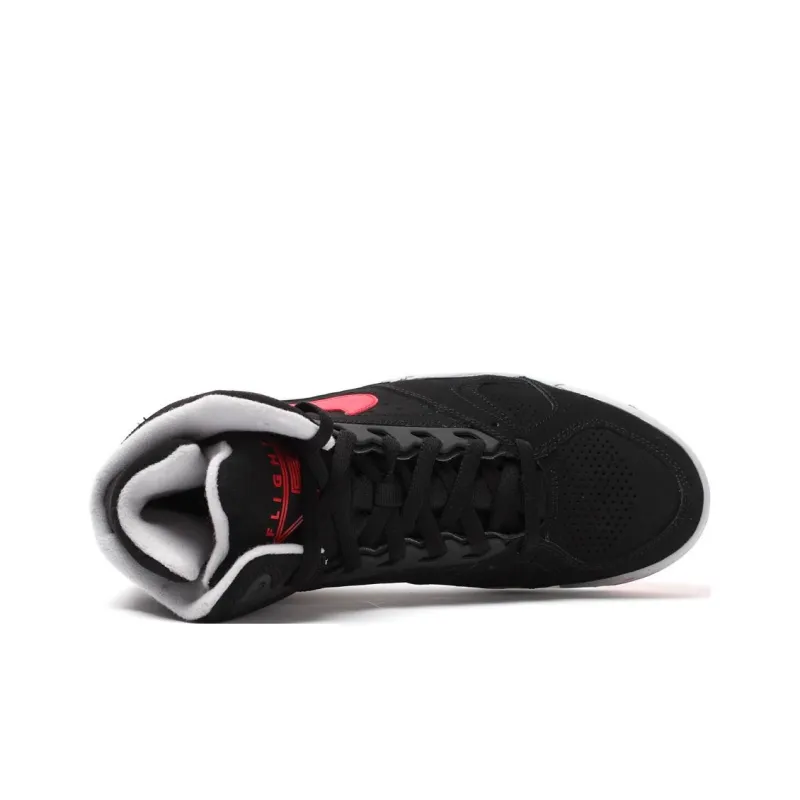 Nike Air Flight Lite High Black Red Grey-3