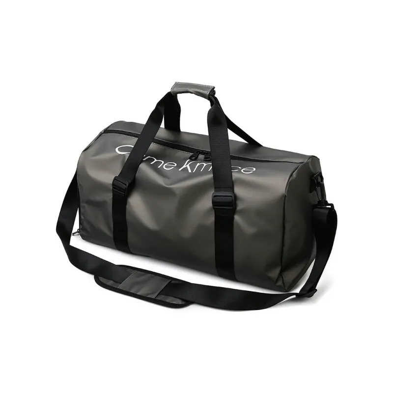 Huangmu Oxford Travel Bag Regular Unisex Black Red/Blue/Silver-6