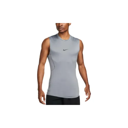 Nike Dri-Fit Tank Tops Men Smoke Gray/Black