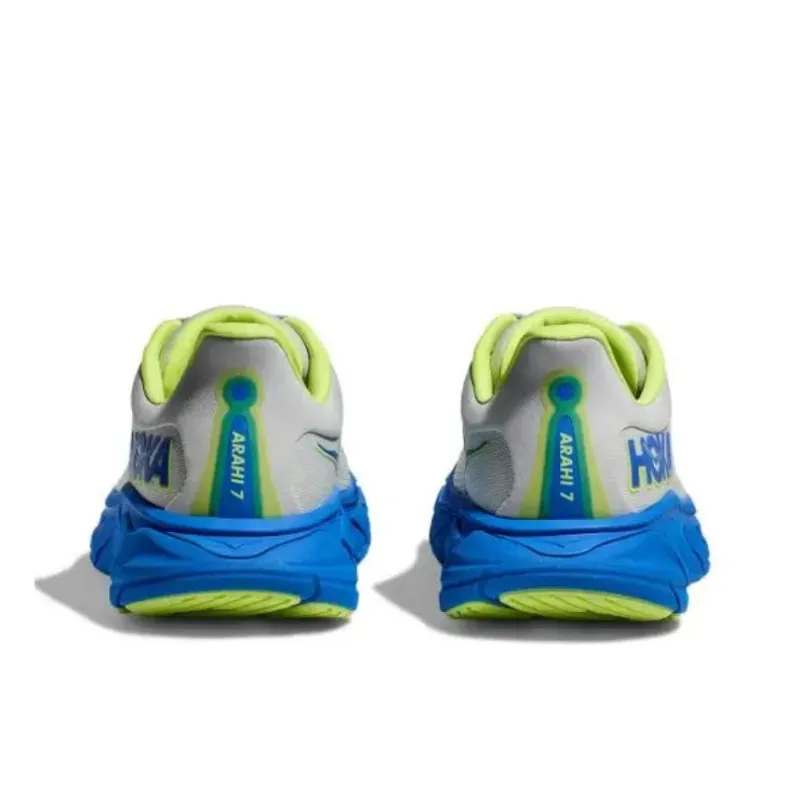 HOKA ONE ONE Arahi 7 Anti Slip Wear Resistant Low Top Running Shoes Men's Gray Blue Green-4