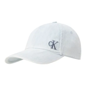 CALVIN KLEIN Cotton Baseball Caps Unisex Denim Light Blue