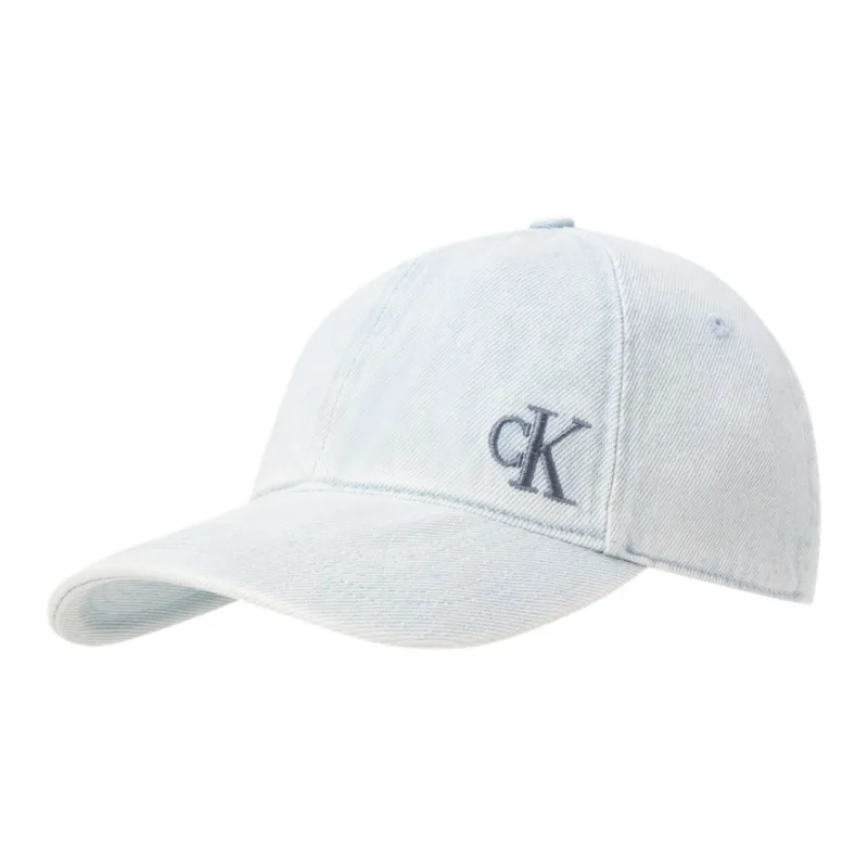 CALVIN KLEIN Cotton Baseball Caps Unisex Denim Light Blue-0
