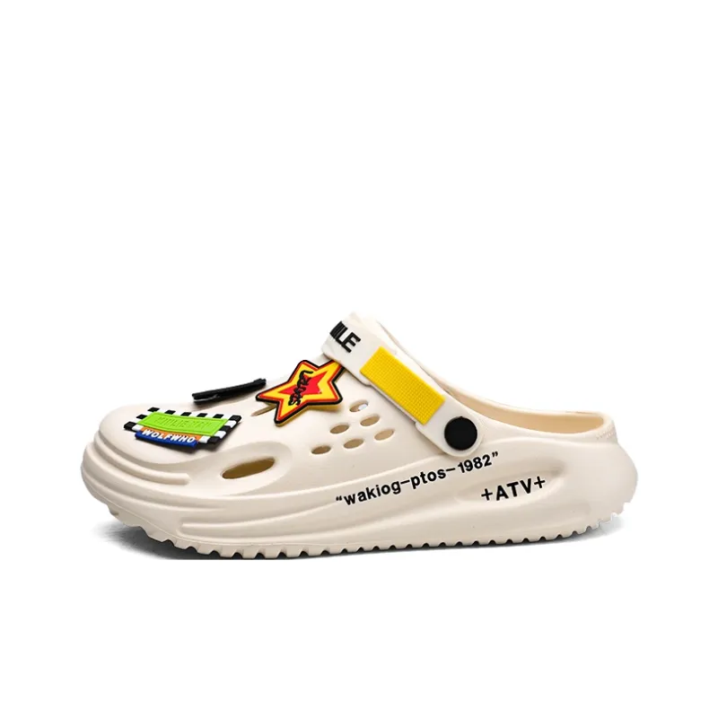 Yalu Fashion Versatile Clogs Men's-0