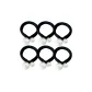 Pearl Black Hair Tie-6 Pack