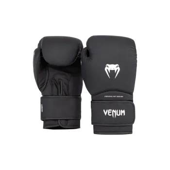 VENUM Boxing Gloves Leather Unisex Black White
