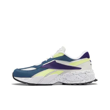 Reebok Classics Evzn Cushioning Anti-Slip And Wear-Resistant Low-Top Running Shoes Unisex White Purple Blue