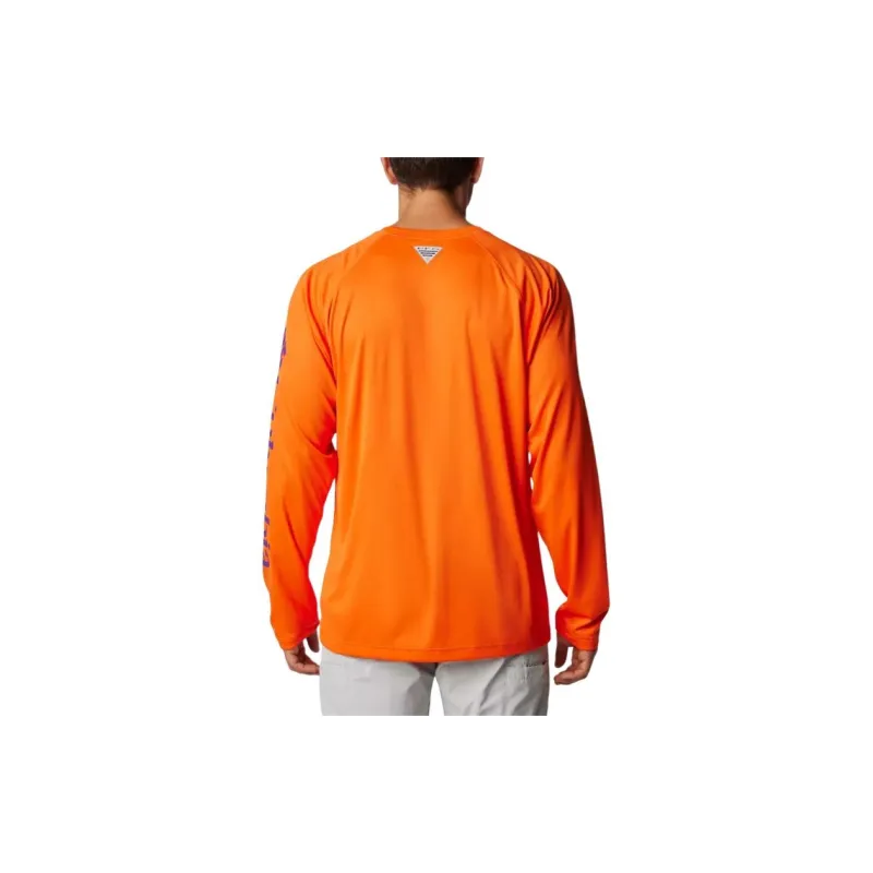 Columbia Collegiate PFG Terminal Tackle Shirt Men's Sparkling Orange-1