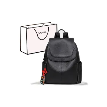 VANDEE Cow Leather With Synthetic Leather Backpack Women's