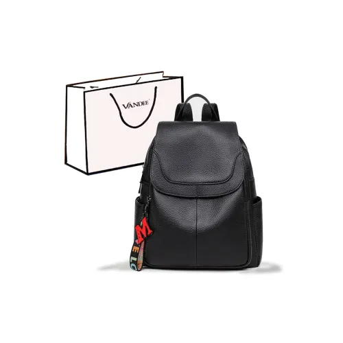 VANDEE Cow Leather With Synthetic Leather Backpack Women's