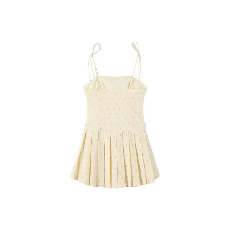 CARIEDO Slip Dresses Women's Cream Yellow-1