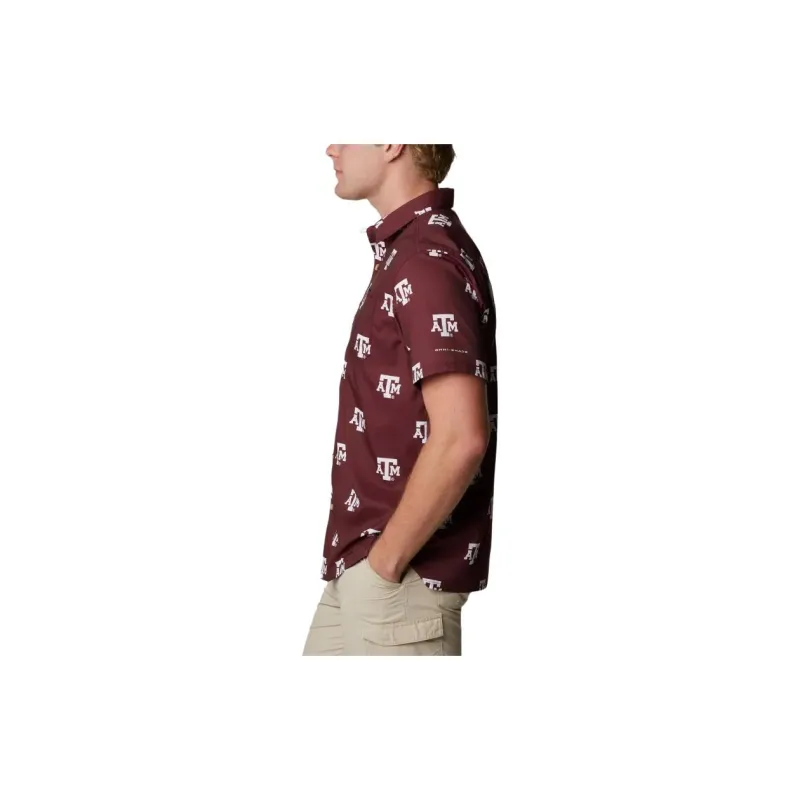 Columbia Collegiate PFG Super Slack Tide™ Shirt Men's Dark Brown-2