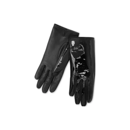 PHILIPP PLEIN Skull-appliqué Leather Gloves