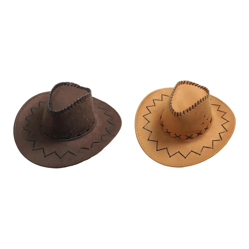 ACUC Artificial Leather Bucket Hats Unisex-5