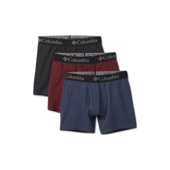 Columbia Tri Blend Underpants Men's 3 Pack Black+Red+Blue