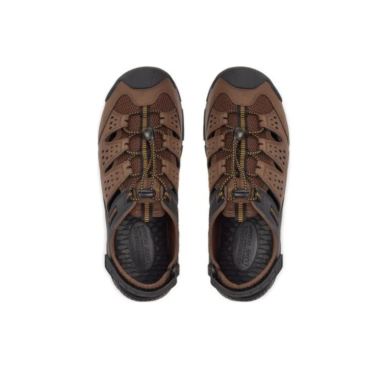 Skechers Anti Slip Wear Resistant River Trekking Shoes Men's Brown Black-3