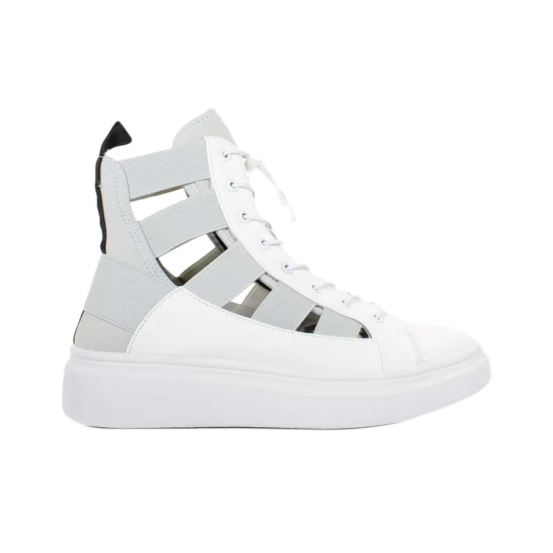 FESSURA Edge Midmask High-Top Casual Shoes Women's White-1