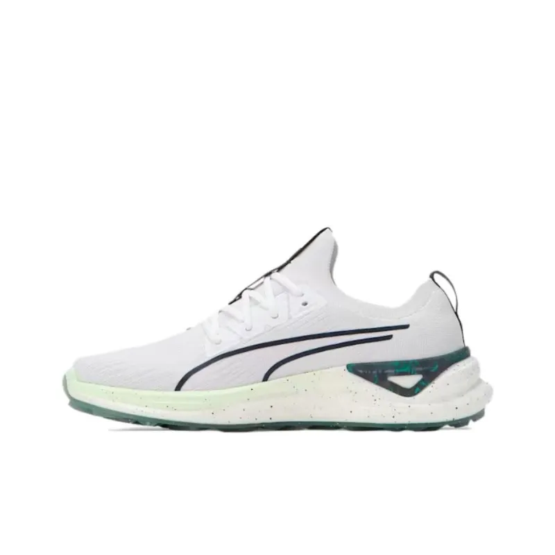 PUMA Slip Resistant And Abrasion Resistant Support Low Top Golf Shoes Men's White-0