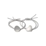2 Pack (Round Hair Tie+Heart Hair Tie)