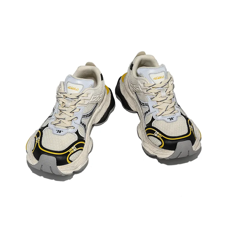 NSIOSC Warm Cushioning Coverage Height Increasing Wear Resistant Low Top Chunky Sneakers Unisex-7