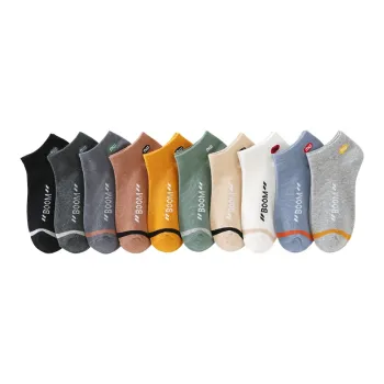 Mulong Family No Show Socks Men's 10 Pack Mixed Color