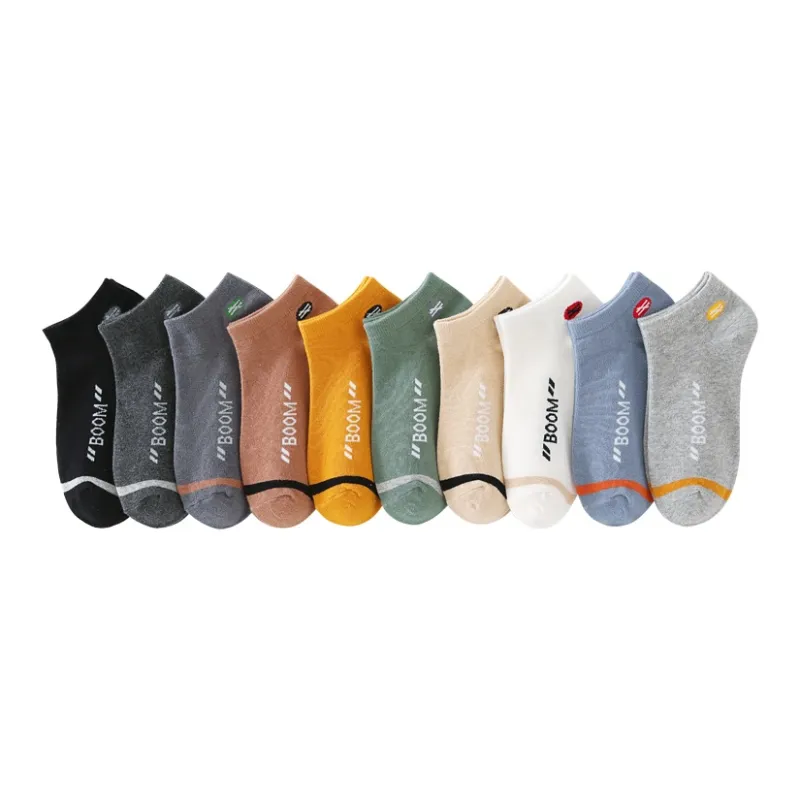 Mulong Family No Show Socks Men's 10 Pack Mixed Color-0