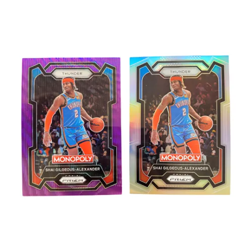 PANINI Alexander Thunder Silver/Purple Holographic Card Player Card Access Pass Sports Cards 2 Pcs
