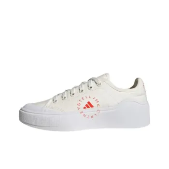 Adidas Court By Stella Mccartney Cloud White Acid Orange Women's