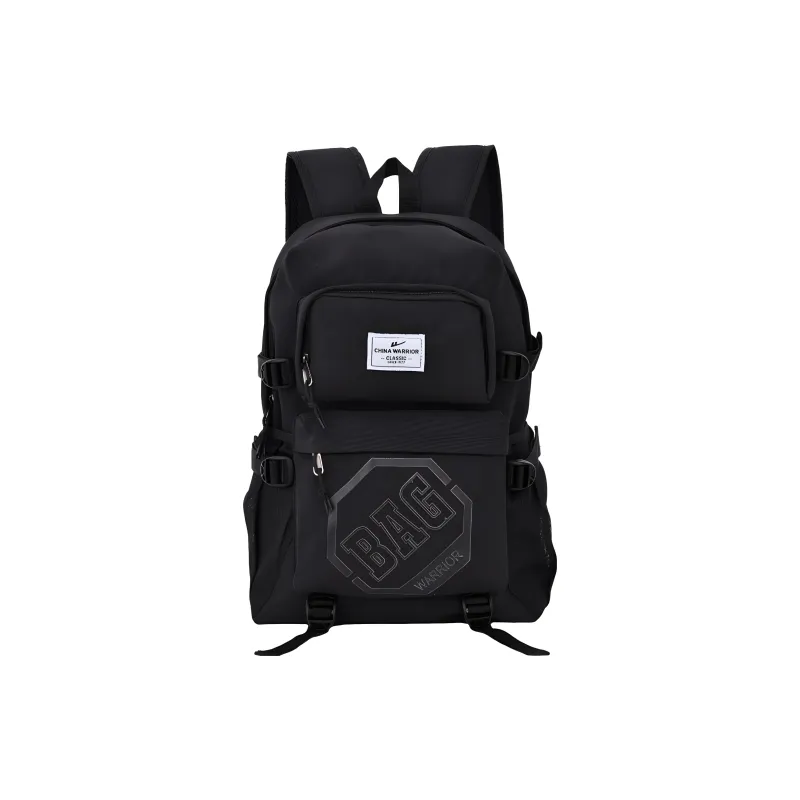 Warrior Nylon Laptop Backpack Regular Unisex Black/White-19