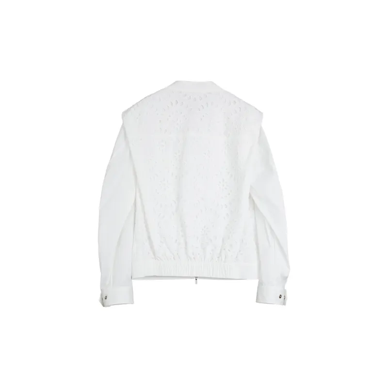 ELLE Cropped Coat Women's White-1