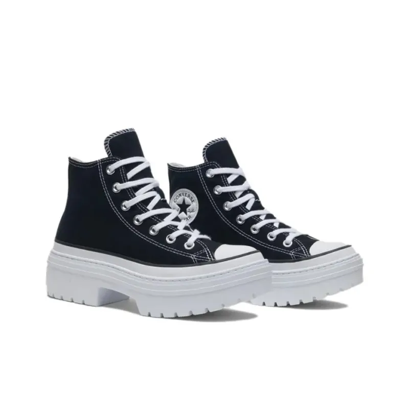 Converse Women's Chuck Taylor All Star Lugged Heel Platform High 'Black White' Women's-2