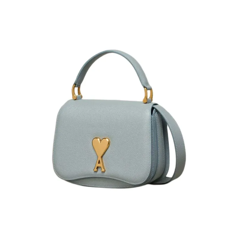 AMIPARIS Paris Logo Plaque Foldover Top Shoulder Bag-1