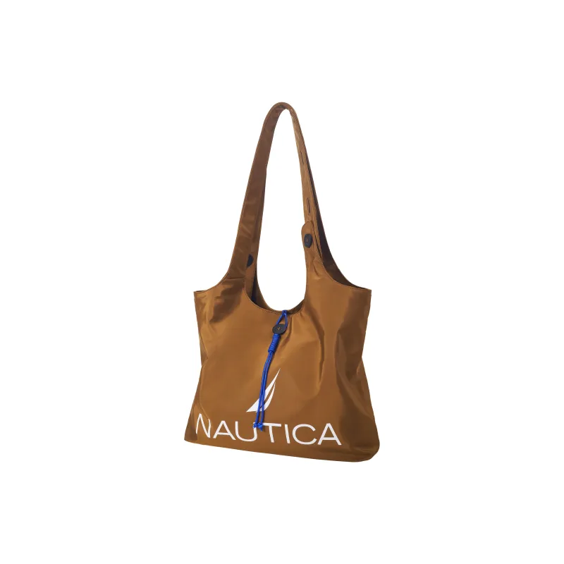 NAUTICA Nylon Tote Shopping Bag Shoulder Bag Unisex Black/Royal Blue/Brown/Purple-10