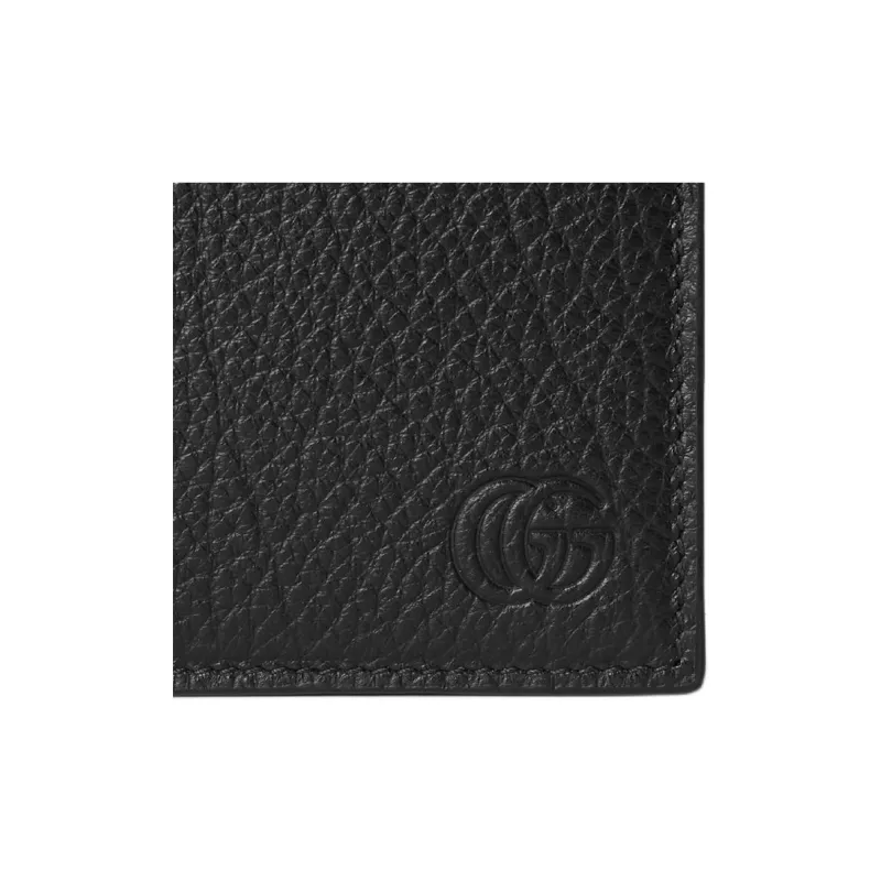 GUCCI Grain Leather Wallet Regular Men's Black-5