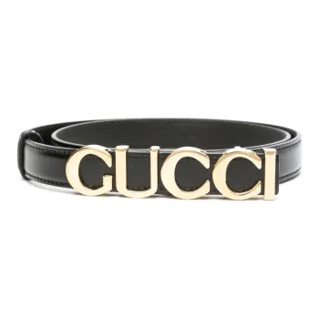 GUCCI Logo buckle Thin Belt