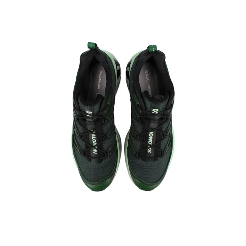 SALOMON XT 6 Anti Slip Wear Resistant Low Top Running Shoes Men's Black Green-3