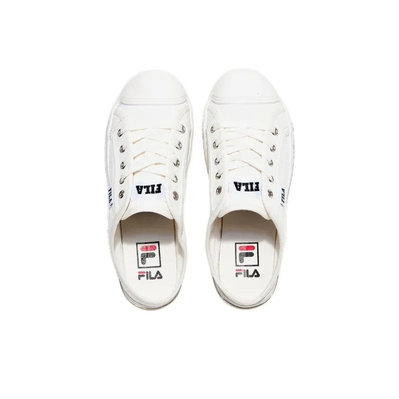 FILA Non-slip Lightweight Low-Top Canvas Shoes Women's Ecru-3
