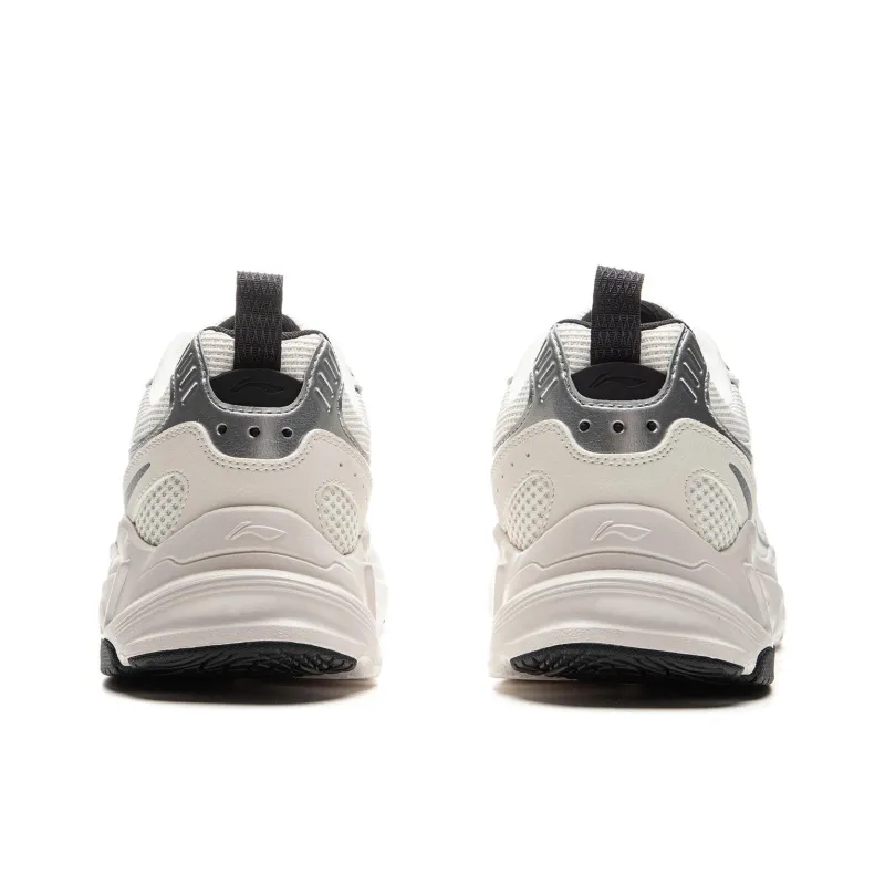 LiNing Meteor 2K Cushioning Anti-Slip And Wear-Resistant Support Low-Top Running Shoes Men's White Silver-5