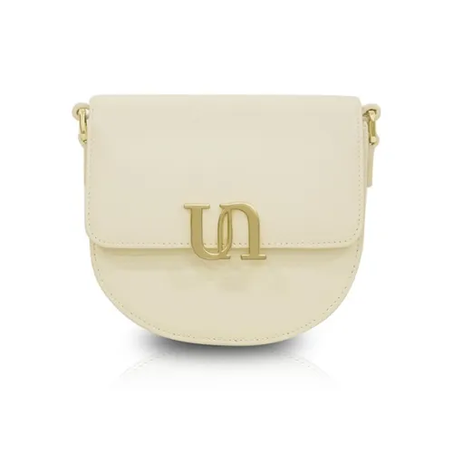 Unitude Cow Leather Crossbody Bag Mini Women's Piano Keyboard White