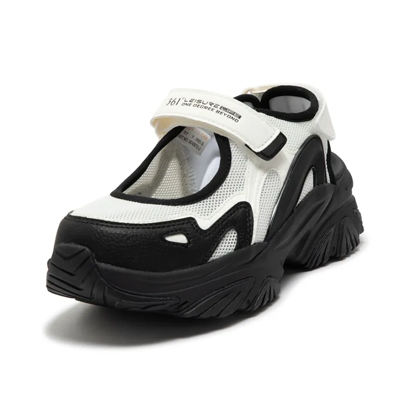 361° Slip Resistant Breathable River Trekking Shoes Women's White Black-1