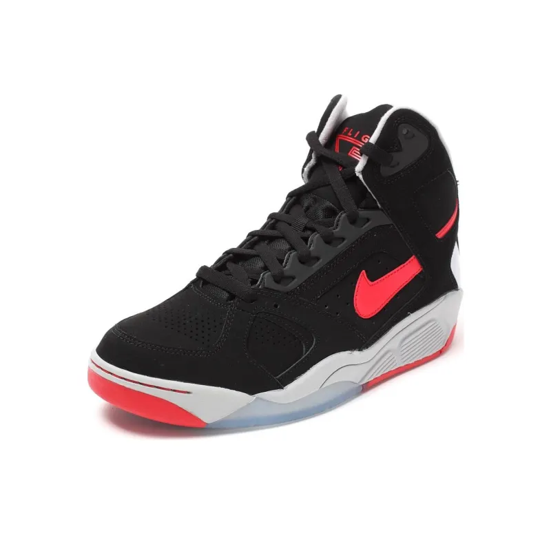 Nike Air Flight Lite High Black Red Grey-2