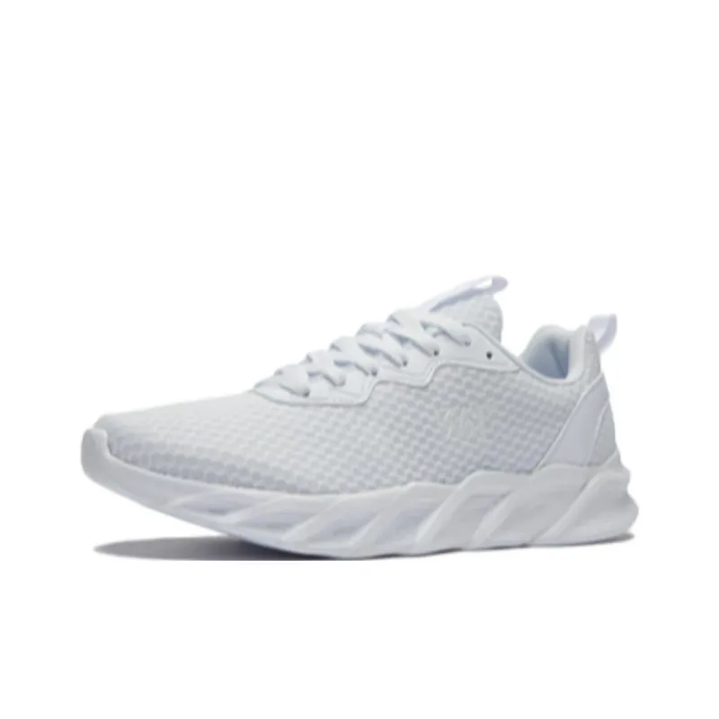 361° Abrasion Resistant Low Top Casual Running Shoes Men's White-2