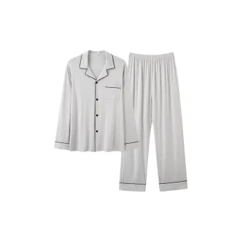 CAIHENGTONG Pajama Set Men's Light Gray