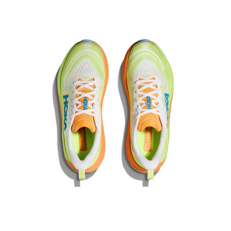 HOKA ONE ONE Anti-Slip Wear-Resistant Low-Top Casual Running Shoes Men's Green Orange-3