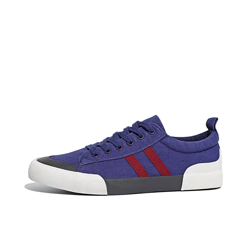 Baoda Low-Top Canvas Shoes Men's Black-4